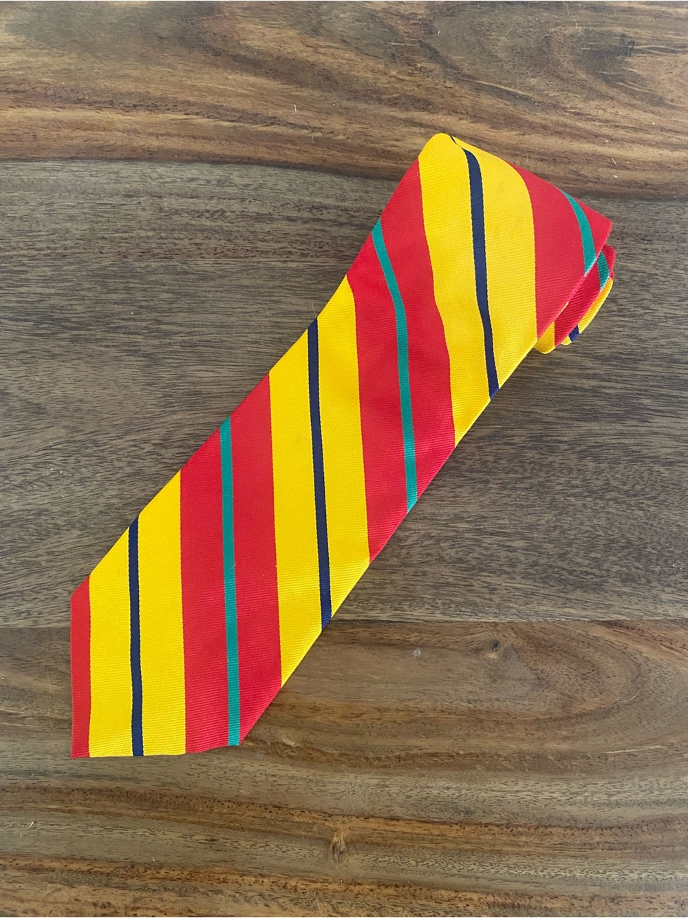 Vintage Polo Striped Repp Tie